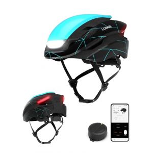 Lumos Casque de v&eacute;lo ultra intelligent | Lumi&egrave;res LED avant et arri&egrave;re personnalisables avec clignotants | Casques de v&eacute;lo de route pour adultes : hommes, femmes (Lumos Helmet, neuf)