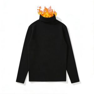 G&eacute;n&eacute;rique sous Pull Homme Cotone sous Vetement Thermique Homme T Shirt Manche Longue Haut Thermique Hiver Pull Chaud Tee Shirt Manche Longue Cotone sous-V&ecirc;Tements Chaud (MLZAIIK, neuf)