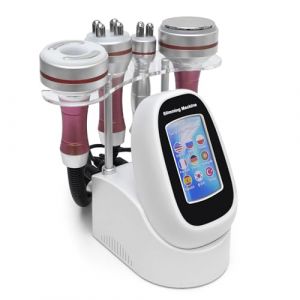 40K 4 en 1 Appareil de mise en forme du corps Rf Radio Fréquence Tripolaire 4 Polaire Cavitation Vacuum Device Perte de poids Enlever les rides Elitzia ETZX001（Rouge Poignée Métallique） (Elitzia beauty, neuf)