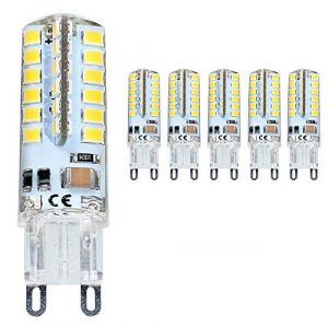 5 pack G9 Ampoule LED 3.5W &Eacute;conomique &Eacute;quivalent 40W Ampoule Halog&egrave;ne/Incandescent 320lm 3000K Blanc Chaud 48smd AC220V Non-Dimmable 360&deg; Ampoule Ma&iuml;s pour Chambre Salon Cuisine Jardin Galerie (XINYANSEE Official Store, neuf)