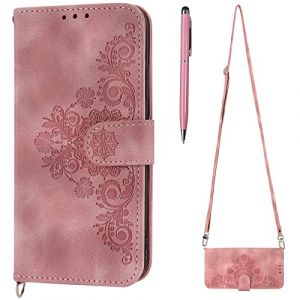 TOUCASA Coque avec Cordon pour iPhone 8 Plus/7 Plus, Collier pour &Eacute;tui en Cuir PU Portefeuille Coque avec Fente Carte, Magn&eacute;tique und Flip TPU Housse pour iPhone 8 Plus/7 Plus (5,5 Pouces) (Rose) (Mltour-EU, neuf)