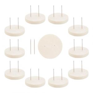 FREEBLOSS Lot de 10 supports pour poup&eacute;es au crochet, support en acier double aiguille de 6 cm, supports d'affichage en feutre pour poup&eacute;es en bois de base, support pour figurines d'action, pr&eacute;sentoir (Shunsn AM, neuf)