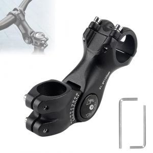 XIAQICA Potence VTT 31,8 mm x 100 mm Potence Velo Réglable ± 60° Guidon VTT Alliage D'Aluminium Potence avec Clé Hexagonale pour Vélo de Montagne Vélo de Route MTB (XIAQICA LTD, neuf)