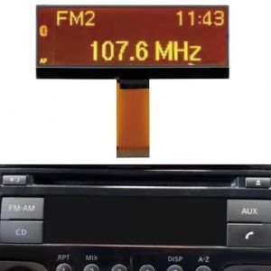 NV200 Autoradio LCD Ecran pour Nissan, pour Qashqai, pour Juke, pour Micra, pour Navara NV200 86KK2U00SC975YHH13FFO Lecteur Radio LCD Display(123 x 36 pixels) (Greentrace, neuf)