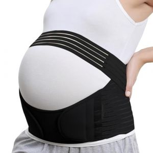 APKOL Ceinture De Grossesse Soutien Abdominal,Bande De Ventre De Maternit&eacute; Pour Grossesse Soulager La Douleur Dorsale Pelvienne,Bandes de soutien pelvien,Ceinture De Maintien Du Ventre,Noir,L (APKOL LLC, neuf)