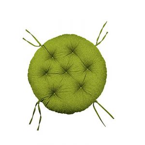 Chilly pilley Coussin Rond pour Papasan Fauteuil en Rougein Coussin De Fauteuil Jardin Coussin De Siège Matelassé avec Boucles (90cm, Vert) (chillypilley, neuf)