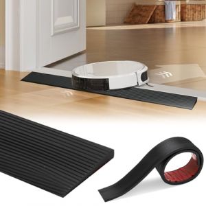 LOMUG Rampe de seuil de porte, en caoutchouc, profil de transition autocollant, profil de compensation, rampe de seuil, rampe de fauteuil roulant, pour ouvertures de porte, poussette, garage, noir, 8 (JINGMEI-UK, neuf)