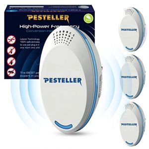 Ultrason Souris et Rats - 4 pièces | Repulsif Souris à Ultrasons Anti Parasites | Anti Moustique, Insectes, Rongeurs, Fouine, Fourmis, Cafards, Mouches (Pesteller, neuf)
