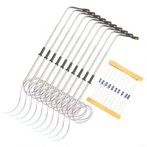 Lot de 10 lampadaires miniatures de chemin de fer blanc chaud à l'échelle HO - Lampadaires de rechange pour décoration de modèle (Toolfine, neuf)