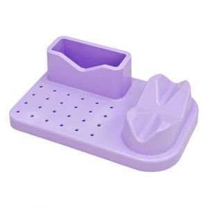 Bo&icirc;te De Rangement Pour Perceuse &Agrave; Ongles Et Embouts 24 Trous Organisateur M&egrave;ches Meulage Pr&eacute;sentoir D'outils &Eacute;tui Perceuse Ongles Bo&icirc;te Rangement Pour Embouts Meulage (hanjinjiancai, neuf)