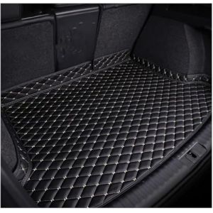 LIMINFACAI Cuir Tapis Coffre Voiture pour Citroen C4 Cactus 2014-2022,Auto Antid&eacute;rapant Imperm&eacute;able Cargaison Doublure Protection Int&eacute;Rieur Accessoires,A/Black-Beige (Garage and Grove, neuf)