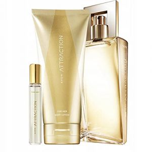 Avon Attraction Coffret pour Elle Eau de Parfum + Lotion Corps + Spray de Poche (MaxSaleLTD, neuf)