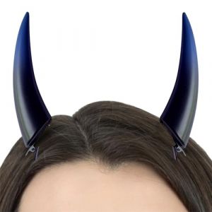 Cornes frontales fantômes, pinces à cheveux cornes du diable, Casque de vampire démon pour femmes, Coiffe de vampire démon pour femme, pinces à cheveux diable d'Halloween, costume de cornes du (guangzhousiyuan, neuf)