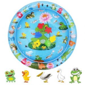 OSDUE Tapis De Jeu pour Chat, Tapis De Jeu Sensoriel À l'eau sensoriel Jouet Interactif, L'été Tapis d'eau Gonflable Épaissi pour Chats et Chiens (Grenouille) (Yunnli, neuf)