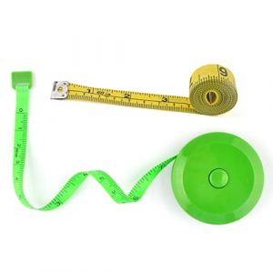 WINTAPE 2 Pièces Metre Ruban Couture 1.5m, Ruban à Mesurer Rétractable pour Mesures Corporelles Ruban Souple, Mètre Ruban Double Face pour Regime Couture Tailleur, Ruban Mesure Corps (WINTAPE, neuf)