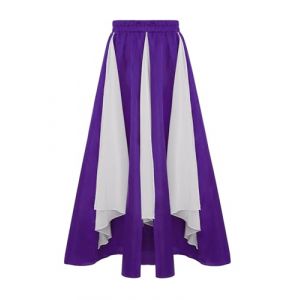 TTAO Jupe Longue Balançoire Enfant Fille Jupe Flamenco Espagnole Costume de Danse du Ventre Belly Tenue Danse Orientale Jupes Danse Lyrique Dancewear 6-16 Ans Violet 9-10 Ans (TTAOSHOP EU, neuf)