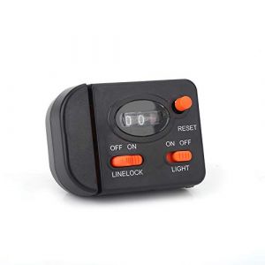 Tiiyee Compteur De Ligne Pêche, 99m Professionnel Clip Compteurs Fil Pêches Affichage Numérique Mer Jauge Traîne Portable Counter Mécanique Mesure Double Direction Convient Cannes Peche Bateau Jigging (Tinnije, neuf)