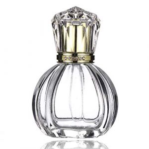 Enslz Flacon vaporisateur en forme de citrouille vintage rechargeable en verre cristal atomiseur vide 50 ml (Enslz, neuf)