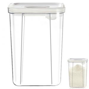 Boîte de rangement pour poudre de lait en poudre, 2,8 l, doseur pour bébé, lait en poudre, doseur de lait en poudre, pour stocker le lait en poudre, les fruits et les aliments (NanRuiGS, neuf)