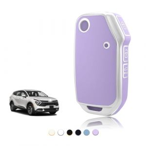 TOOMUME Coque Clé TPU, Etui Clé Étui Clé Adapté pour Kia Sportage R GT MK5 Stinger GT Sorento Picanto Ceed CD Proceed XCeed Cerato Forte, Couvre Clef Cache Cle Voiture Telécommande - Flip Key (TOOMUME, neuf)