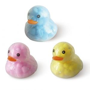NHQZ 3 Pièces canards en caoutchouc,Jouet de Canard Jaune en Caoutchouc Ornements de Voiture Canard,Jouets de Lumineux,Mini canard,Jouets canard jaune voiture décoration (NHQZ, neuf)