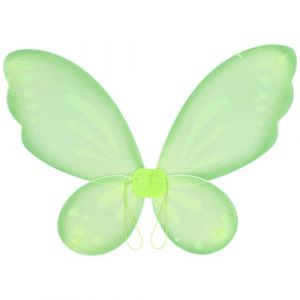 TSSOE Ailes Papillon Enfant Fille Ado Adulte Ailes F&eacute;e Color&eacute; Pli&eacute; en Deux Ailes Ange Epaule Performance Scolaire Cosplay Halloween Carnaval Soir&eacute;e No&euml;l Pas Cher Vert Taille Unique (TSSOE EU, neuf)