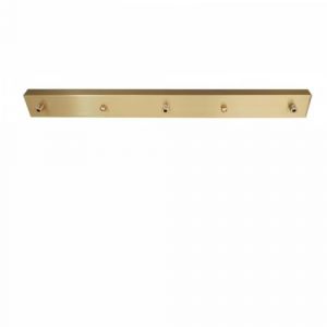 DESHOME Cache Fil pour Lustre Plafond Laiton Rosace Plafond Luminaire 3 Trous 60cm Diamètre Longue Plaque Fixation Plafonnier Pince Châssis Base Cable Suspension Luminaires avec Accessoires (WENJUN JOE, neuf)
