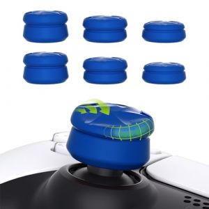 PlayVital Capuchon pour ps5 Manette Protection Stick Analog pour ps5 Edge,Joystick Grips Caps pour Xbox Core/Xbox One/Elite Series 2/Switch Pro,Razor Thumbstick Cover pour ps4-Bleu,3 Paires (Game Skindecal Store, neuf)