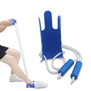 Enfile Bas De Contention Chaussette,Counius Enfile Chaussettes Pour Personne Agee Enfile-Chaussettes,Pour Seniors, Post-Op. Hanche, Femmes Enceintes Et Personnes à Mobilité Réduite Bleu (counius, neuf)