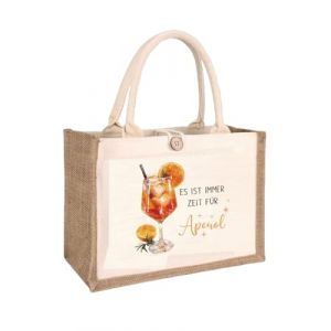FUGLUS Aperol Sac Cadeau, Sac Jutet Pour Femme, Sac Shopping, Sac de plage xxl Aperol Spritz Accessoires, Set Cadeau pour femmes, amateurs d'Aperol, coll&egrave;gue (BOOKING PRICELESS, neuf)
