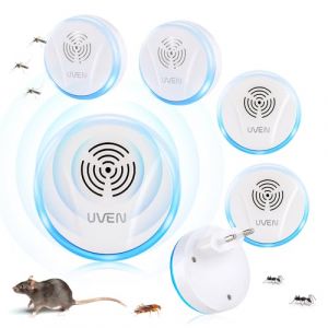 Ultrason Souris et Rats, Repulsif Souris Ultrasons 360° Anti Souris, Plug in Appareil Ultrason Souris Anti Rongeur Les et la Rats, Souris, Campagnols Loirs et Moustiques, Lot de 6 (TAISO, neuf)
