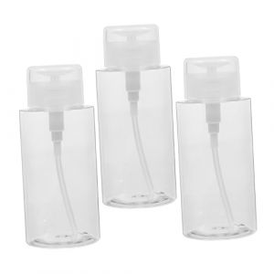 Healeved 3Pcs Bouteille De Toner Clair Vernis À Ongles Dissolvant De Vernis À Ongles Bouteille À Pompe Bouteilles À Ongles Pour Liquide À Ongles Presse Sur Dissolvant À Ongles Distributeur (Accompany JY, neuf)