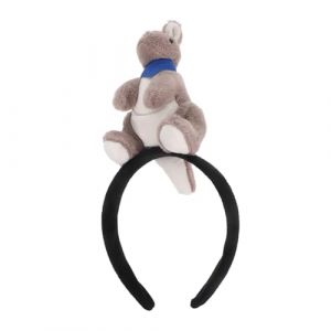 COLLBATH Bande de cheveux kangourou Zoo Kangaroo Hair Hoop bandeau de zoo de kangourou peluche bandeaux de poupée cerceaux de poils d'animaux en peluche Gris (Murdoffi, neuf)