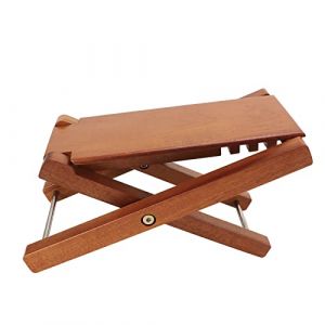 SEAFRONT Repose-pieds pour Guitare, Tabouret Réglable en Bois, Conception Robuste avec fonctionnalité Pliable pour Musiciens et Guitaristes (Bois de frêne) (Wustag, neuf)