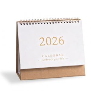 ZORVYN 1 Pi&egrave;ce Calendrier de table 2026, Calendrier de juillet 2025 &agrave; d&eacute;cembre 2026,Calendrier de table &agrave; poser,2026 Ephemeride,2026 Calendrier Bureau (SESINEND, neuf)