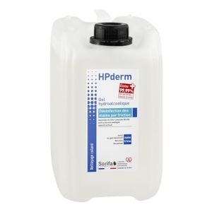 HPderm Gel hydroalcoolique pour la désinfection des mains - Bidon économique 5 Litres (DERMACARE-PRO, neuf)