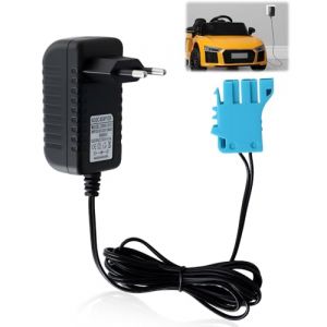 Chargeur 12V Compatible avec V&eacute;hicule &Eacute;lectrique Enfant, Alimentation Universelle avec C&acirc;ble 2m, Indicateur LED Rouge Vert, pour Voiture Moto SUV ATV Tracteur et Jouet &Eacute;lectrique (ZhangYinWen, neuf)