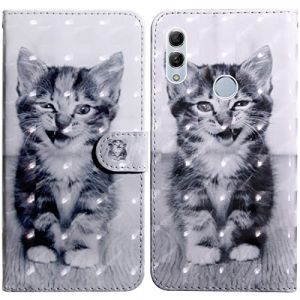 Rapuled Coque pour Huawei P Smart Plus 2019/Nova 4 Lite/Honor 10i/Honor 10 Lite/P Smart 2019, Housse en Cuir Portefeuille, Magnetique Flip Case PU Cuir &agrave; Rabat &Eacute;tui avec Porte Cartes (Chat 4) (Oldwen, neuf)