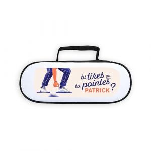 JIMPOSEMONSTYLE.COM Sacoche de Rangement personnalisée avec prénom pour Boules de pétanque - idée Cadeau Originale et Pratique (my-goodprice, neuf)