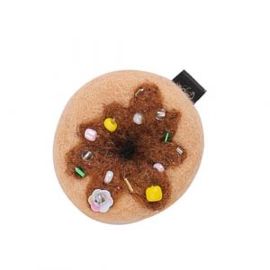 SLXLYH Pince à cheveux en forme de donuts non tissés pour enfants - Élégante pince à cheveux en forme de bec de canard - Barrettes latérales pour femme - Frange latérale (modèle marron) (anbeidianzi, neuf)