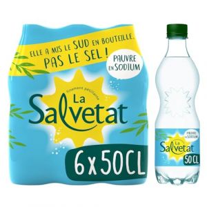 Eau Min&eacute;rale Naturelle Gazeuse SALVETAT - le pack de 6 bouteilles de 50cL (March&eacute; Parisien, neuf)