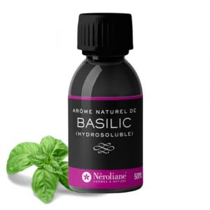 NEROLIANE – Arôme Alimentaire Naturel Basilic 50ml – Saveur Fraîche et Herbacée – Pour Sauces, Huiles, Pâtisseries, Glaces, Cocktails – Hydrosoluble – Qualité Professionnelle – Fabriqué en France (Néroliane, neuf)