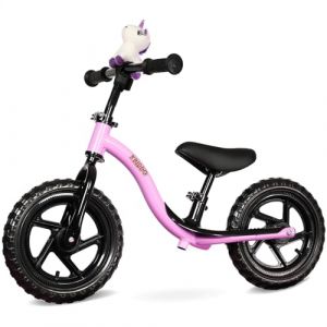 KRIDDO Draisienne Interactive pour Enfant de 2 Ans, de 18 Mois à 5 Ans, Apprentissage précoce avec équilibre Stable et Repose-Pieds, Cadeau pour garçons et Filles de 2 à 5 Ans, Violet (LFUN DIRECT, neuf)