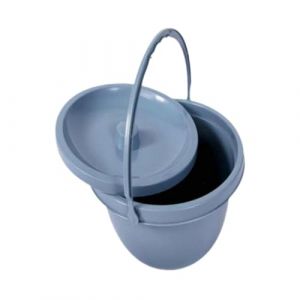 Pot de Chambre épais, Crachoir Urinoir, Pot de Nuit Avec Couvercle, Seau de Toilette Léger avec Poignée, Urinoir Facile à Nettoyer, Commode pour Voiture, Camping, Tente, Chambre à Coucher, Maison (RT Technology, neuf)