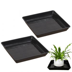 Soucoupe carrée pour , 35 x 35 x 5,5 cm, drainage efficace de l'eau, plateau de d'intérieur pour pépinières, serres ou amélioration de votre jardin (honeis, neuf)