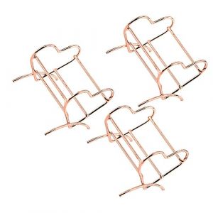 BELLIFFY 3pièces Support De Maquillage or Rose Porte-pouf Forme De Cœur Support De Séchage Pour Éponge Cosmétique Étagère De Rangement Pour Éponge De Maquillage Outil De (Hunation, neuf)