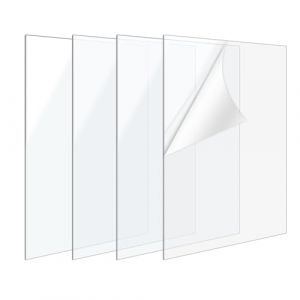 Kievano Plaque en Plexiglas Transparent &ndash; 30 &times; 20 cm, Plaque en PMMA Cristallin comme Vitre Plexiglass & Plaque Acrylique Transparente, Panneau Plastique pour Cadres, DIY & Pr&eacute;sentation (Lot de 4) (XENAKIS MICHALIS SINGLE MEMBER P.C., neuf)