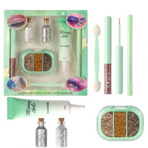 Trousse De Maquillage - Fard &Agrave; Paupi&egrave;res Paillet&eacute; - Fard &agrave; Paupi&egrave;res Brillant Sous les Yeux - pour Femmes Filles D&eacute;butantes Quotidien Soir&eacute;e Voyage Vacances Anniversaire (maofen, neuf)