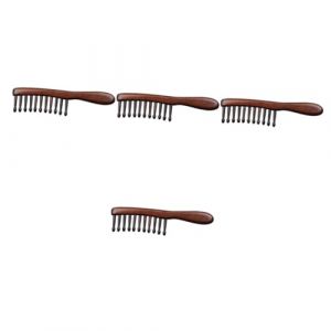 FOMIYES 4 Pièces Peigne à Friser En Bois De Santal Peigne à Dents Larges Peigne De Massage En Bois Peignes Pour Hommes Peigne à Cheveux Pour Hommes Peigne En Bois Aux Femmes Rouage (Family&Personal, neuf)