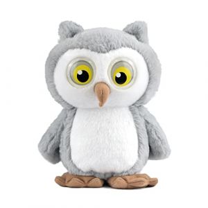 YH YUHUNG Hibou en Peluche Qui Marche et Parle, Hibou en Peluche répète ce Que Vous Dites, Animaux de Compagnie Qui marchent avec des Yeux Lumineux, pour Filles et garçons de 3 Ans et Plus (Gris) (YH YUHUNG, neuf)